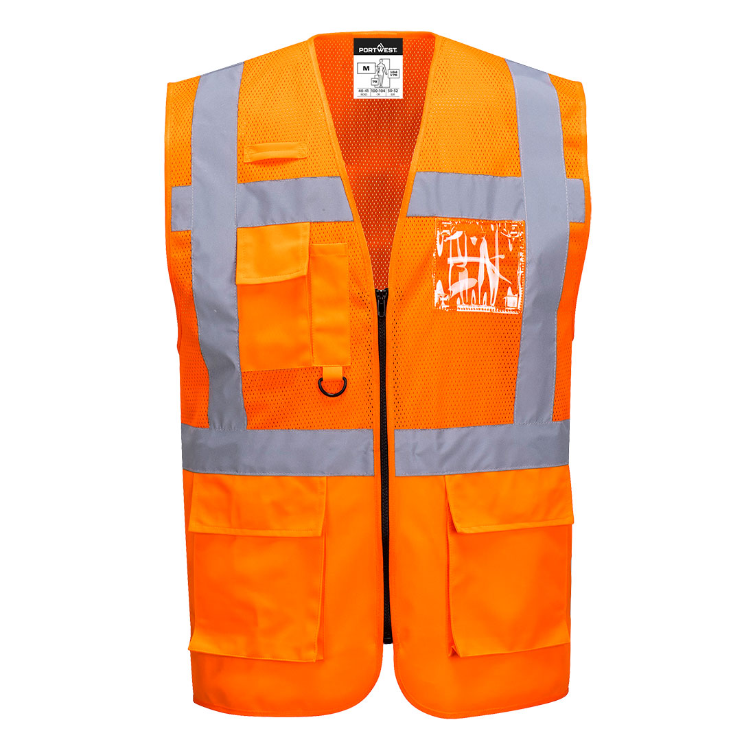Madrid Hi-Vis osittain verkkokangas Esimiesliivi