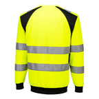 WX2 Eco Hi-Vis collegepaita - Kelta/musta