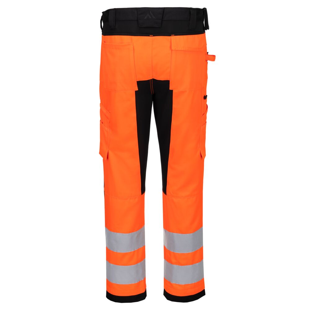 WX2 Eco Hi-Vis Stretch-perustyöhousut - Oranssi/musta