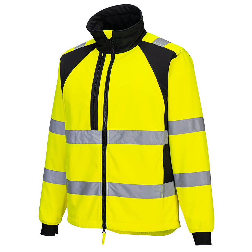 WX2 Eco Hi-Vis Softshell (2L) - Kelta/musta