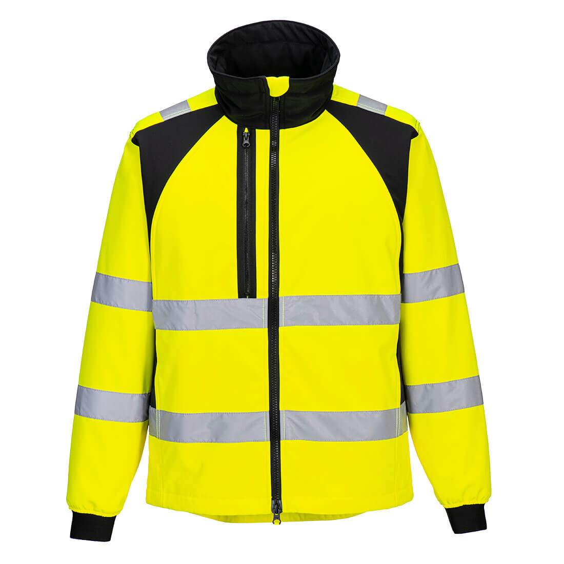 WX2 Eco Hi-Vis Softshell (2L) - Kelta/musta