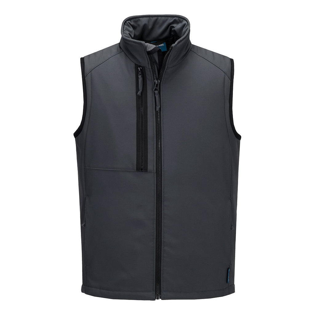 WX2 Eco Softshell-liivi (2L) - Metallinharmaa