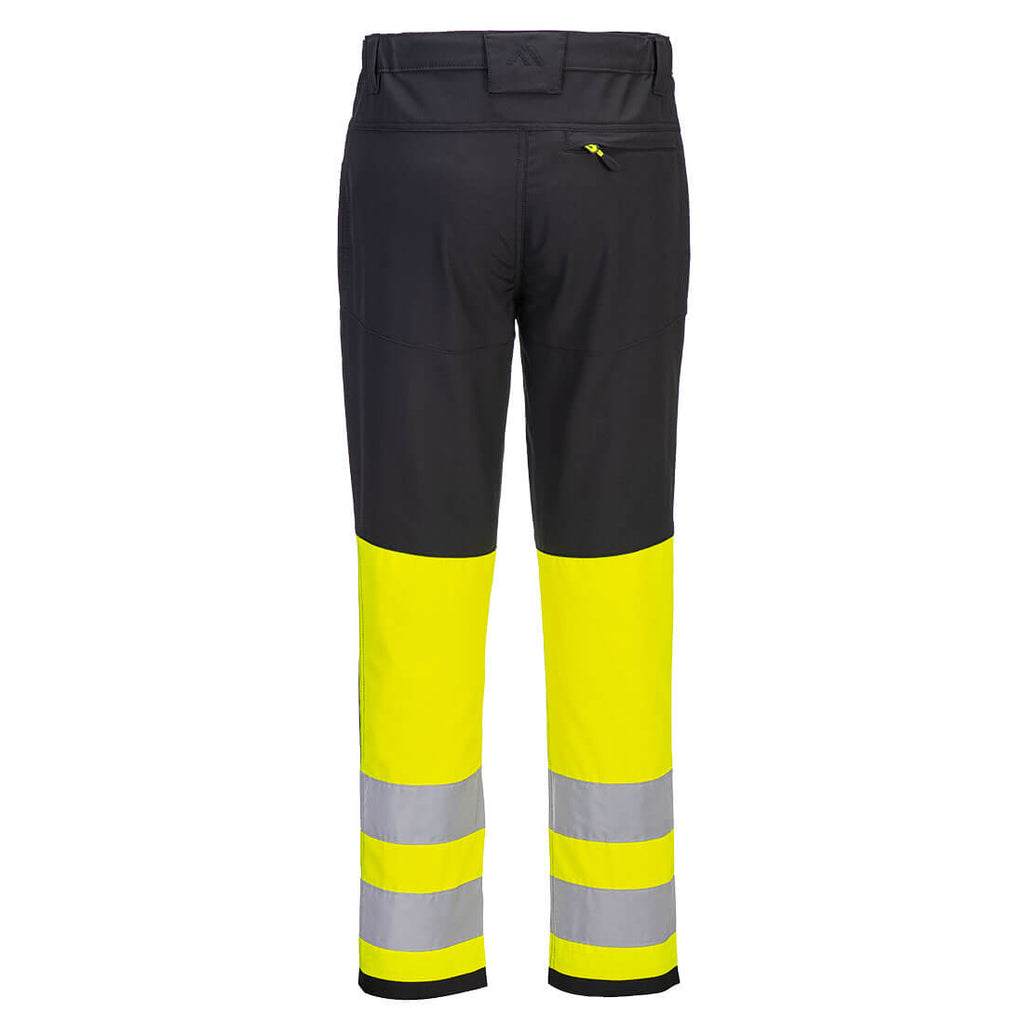 WX2 Eco Hi-Vis luokan 1 service-housut - Kelta/musta