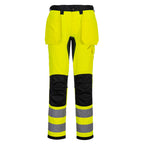 WX2 Eco Hi-Vis Riipputaskuhousut - Kelta/musta