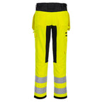 WX2 Eco Hi-Vis Riipputaskuhousut - Kelta/musta