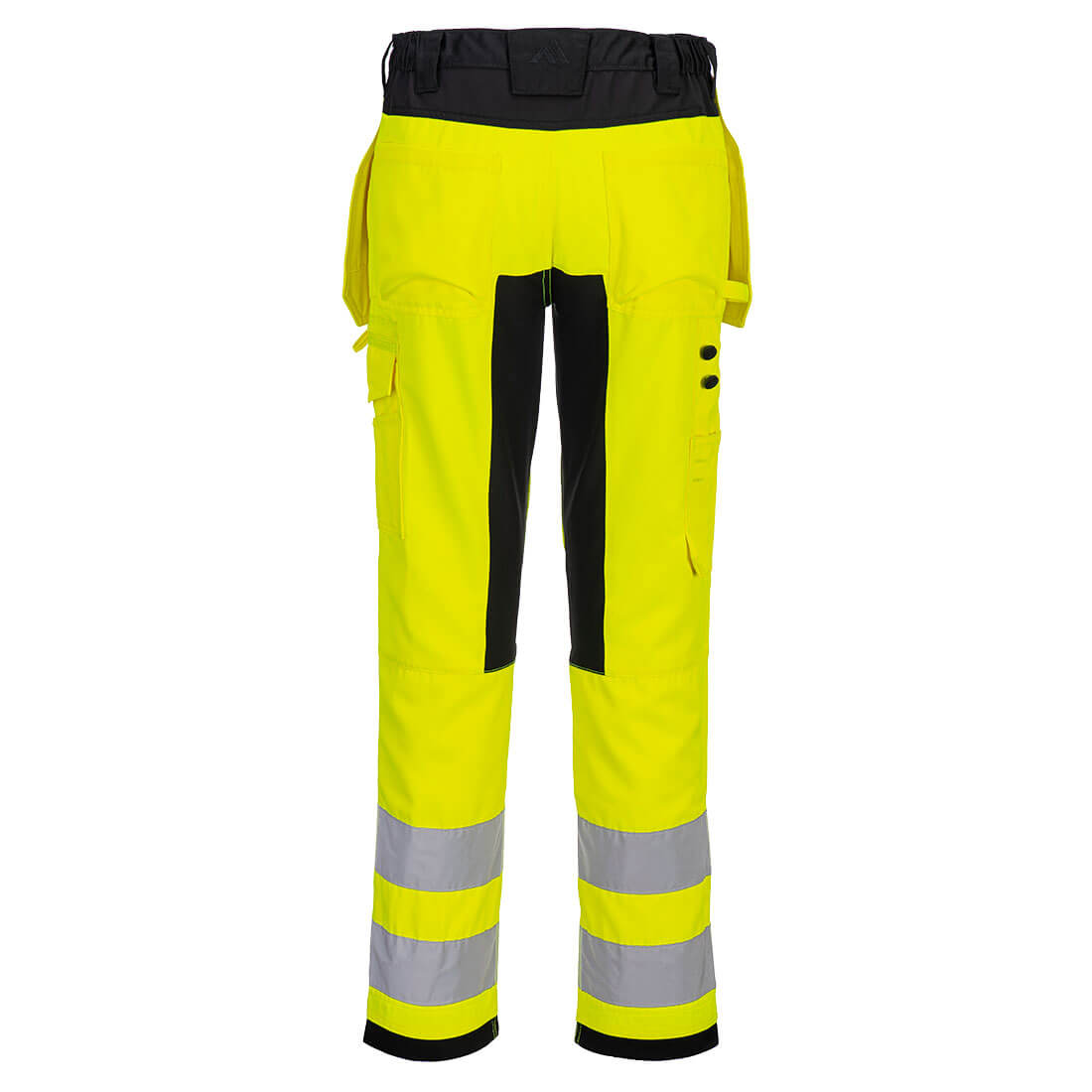 WX2 Eco Hi-Vis Riipputaskuhousut - Kelta/musta