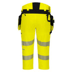 DX4 Hi-Vis Capri shortsit - Kelta/musta