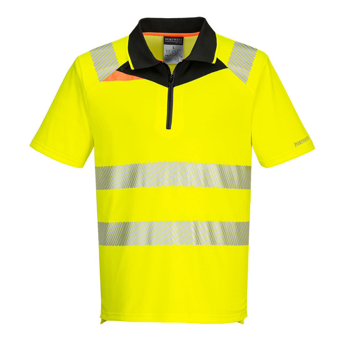 DX4 Hi-Vis Pikee-paita - Kelta/musta