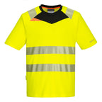 DX4 Hi-Vis T-paita - Kelta/musta