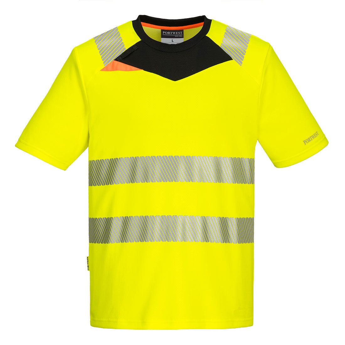 DX4 Hi-Vis T-paita - Kelta/musta