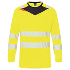 DX4 Hi-Vis pitkähihainen paita - Kelta/musta