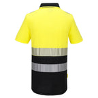 DX4 Hi-Vis vetoketjullinen Pikee-paita (Luokka 1) - Kelta/musta