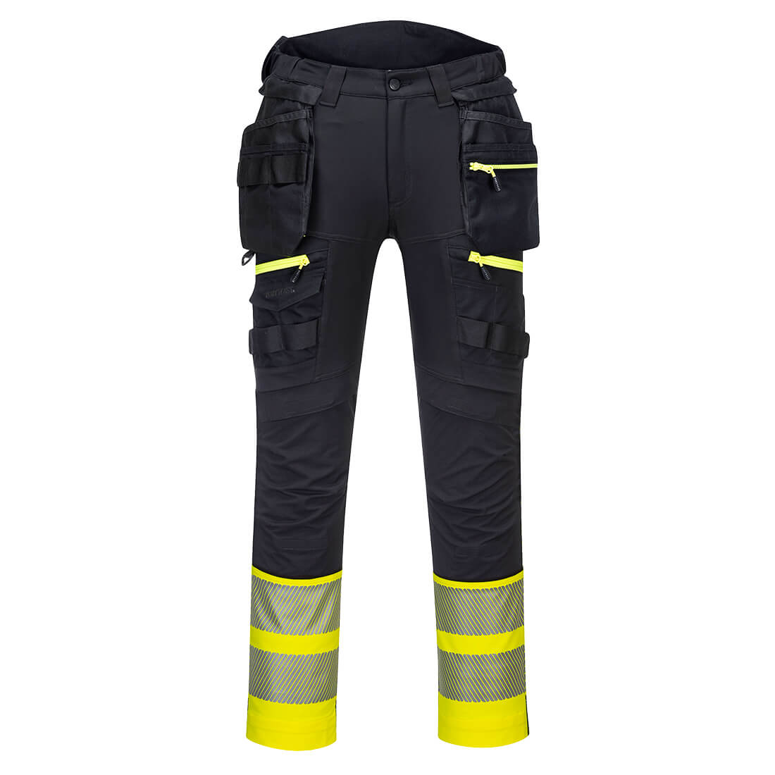 DX4 Hi-Vis 1-luokan housut irrotettavilla riipputaskuilla