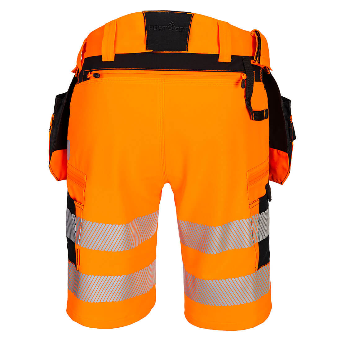 DX4 Hi-Vis Riipputaskulliset shortsit - Oranssi/musta