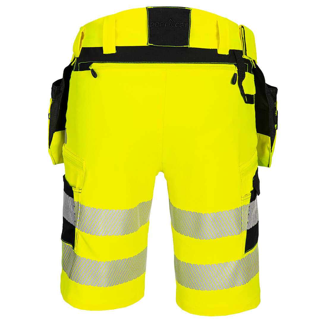 DX4 Hi-Vis Riipputaskulliset shortsit - Kelta/musta