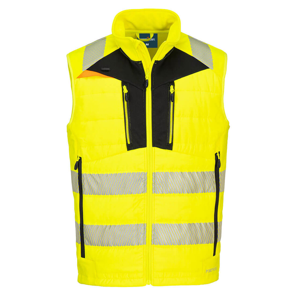 DX4 Hi-Vis Softshell-liivi - Kelta/musta
