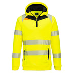 DX4 Hi-Vis 1/4 vetoketjuhuppari - Kelta/musta