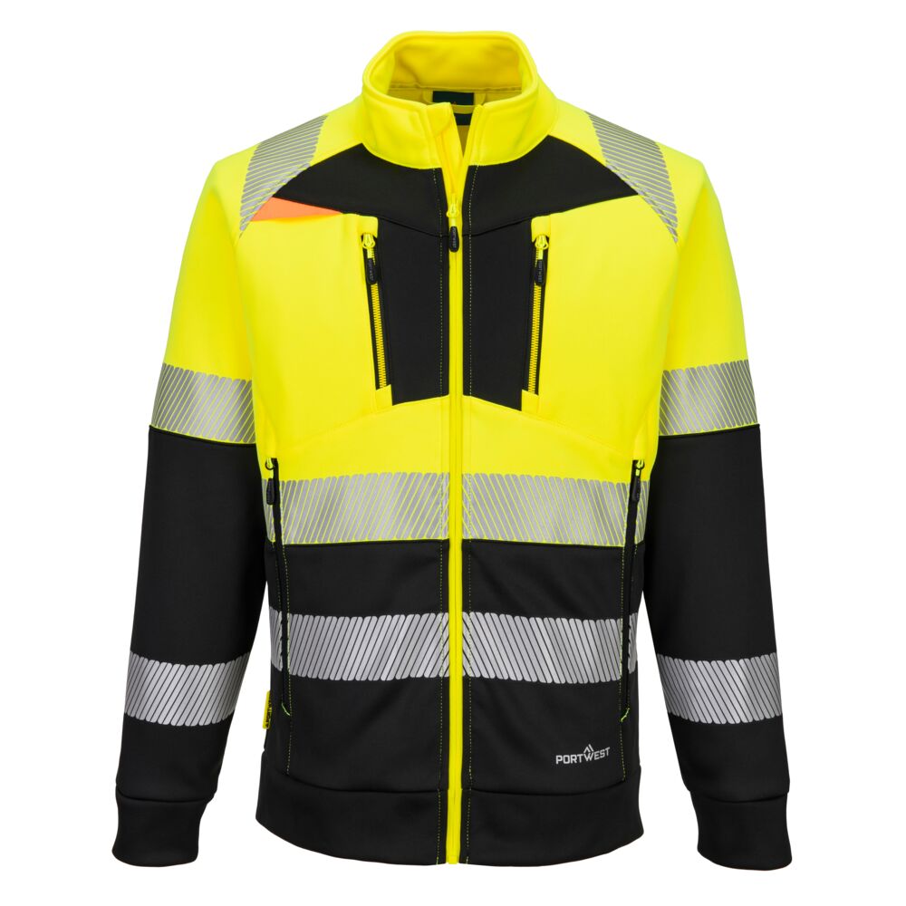 DX4 Hi-Vis vetoketjullinen Funnel Neck- collaripusero (Luokka 1)