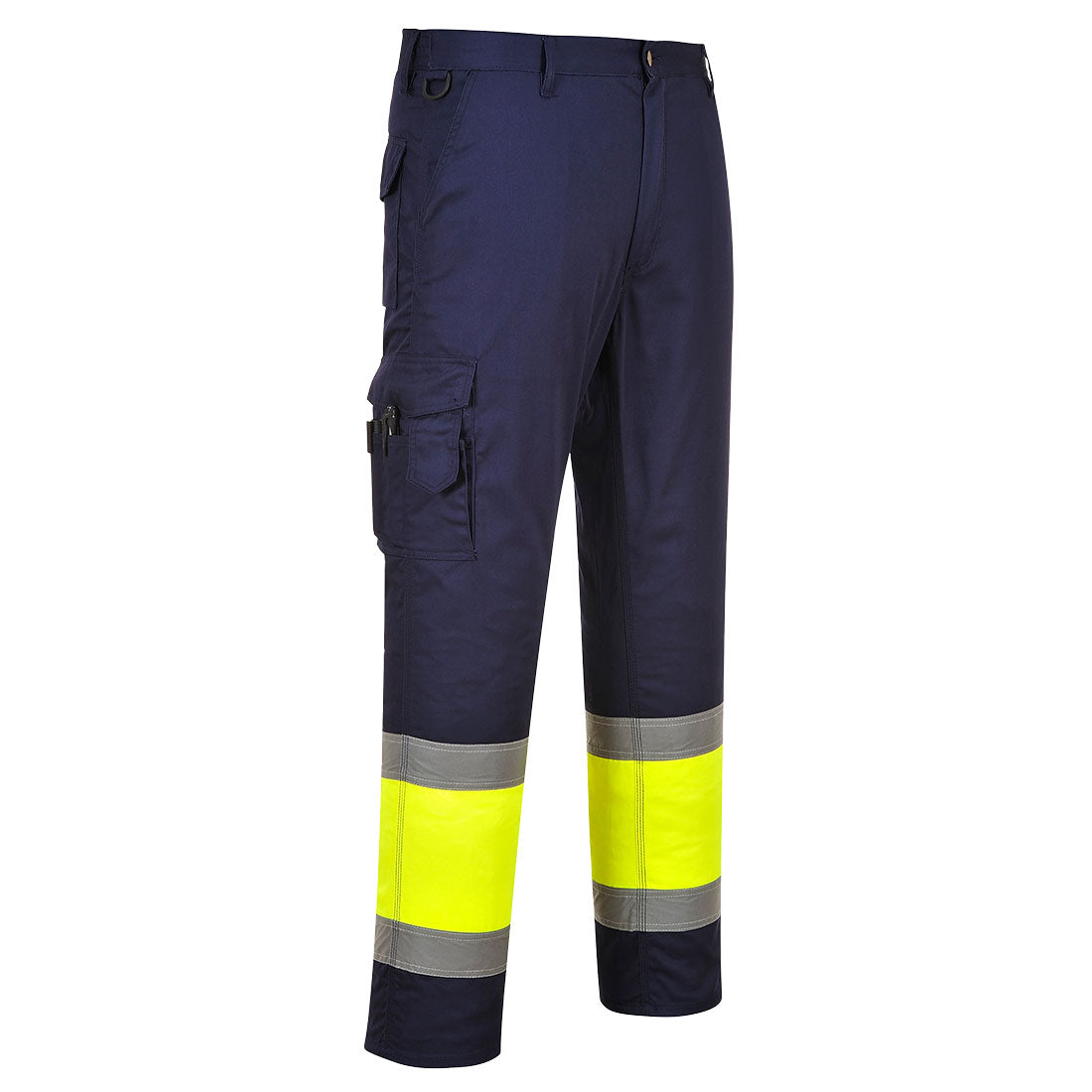 Kaksisävy Hi-Vis Combat-housut - Kelta/navy