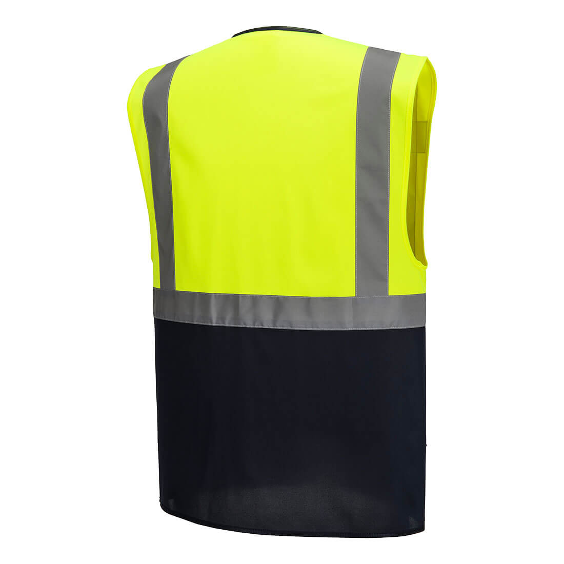 ES1 Essential Hi-Vis kaksivärinen Executive-liivi - Kelta/navy