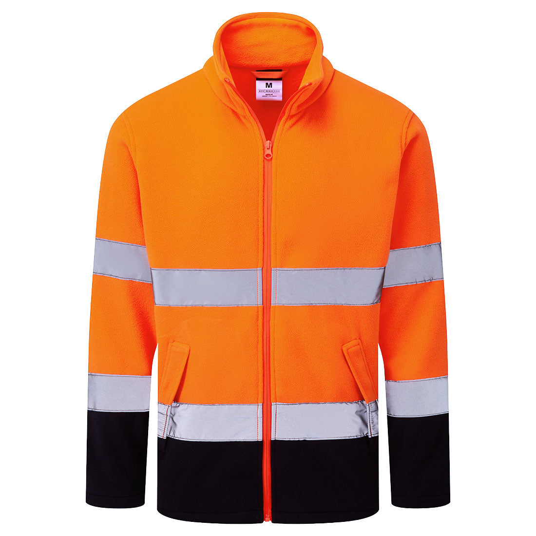 ES1 Essential Hi-Vis kaksiväri Fleece - Oranssi/navy