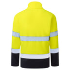 ES1 Essential Hi-Vis kaksiväri Fleece - Kelta/navy