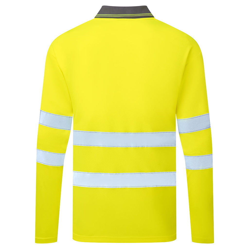 ES1 Essential Hi-Vis Pikähihainen pikeepaita - Keltainen