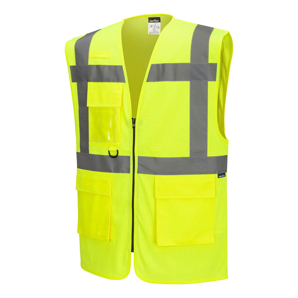 ES1 Essential Hi-Vis Mesh Esimiesliivi - Keltainen
