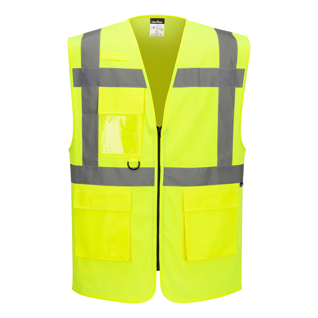 ES1 Essential Hi-Vis Mesh Esimiesliivi - Keltainen