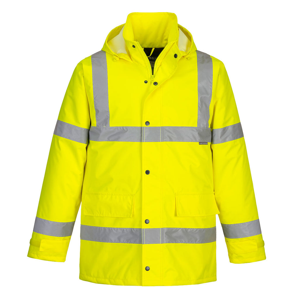 Essential Hi-Vis Vuorellinen Traffic- talvitakki - Keltainen