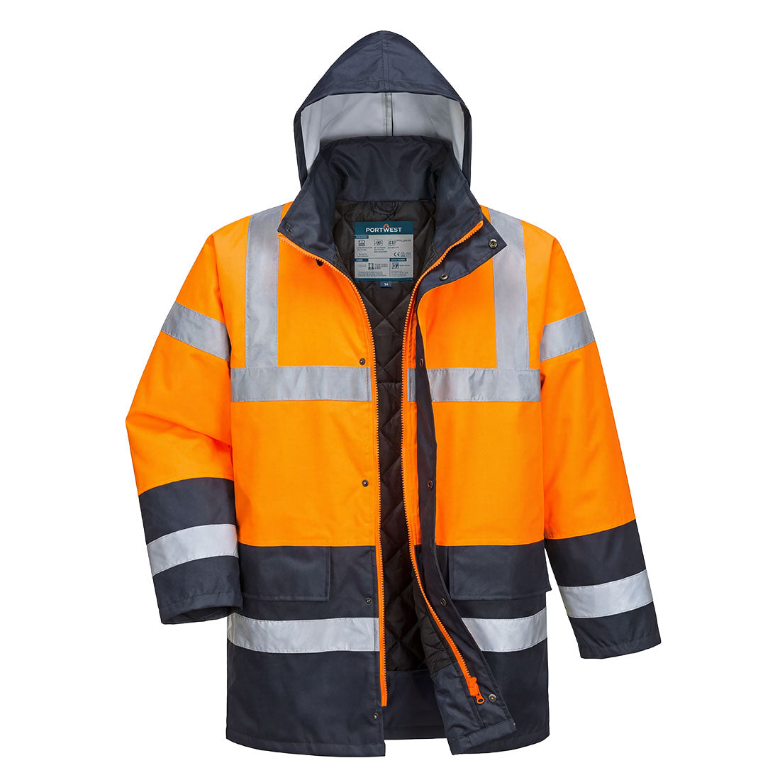 ES1 Essential Hi-Vis Vuorellinen kaksiväri Traffic-talvitakki