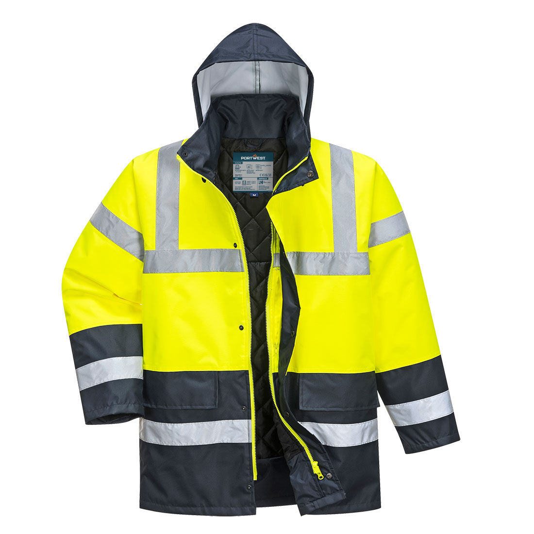 ES1 Essential Hi-Vis Vuorellinen kaksiväri Traffic-talvitakki