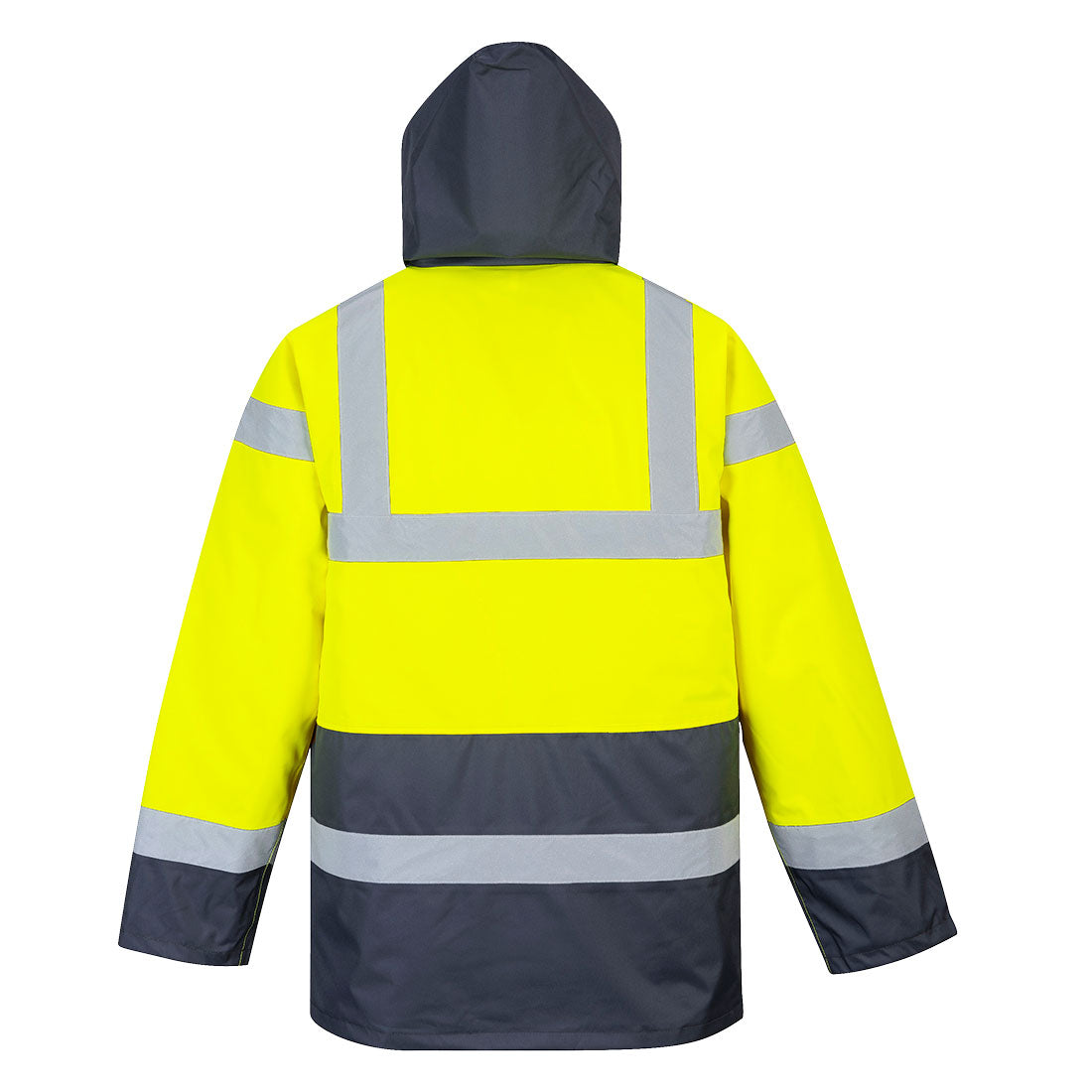ES1 Essential Hi-Vis Vuorellinen kaksiväri Traffic-talvitakki - Kelta/navy
