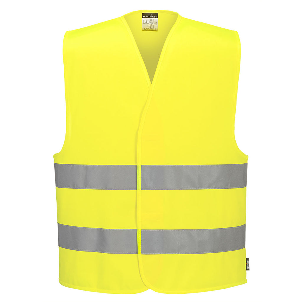 ES1 Essential Hi-Vis- liivi kahdella heijastinnauhalla - Keltainen