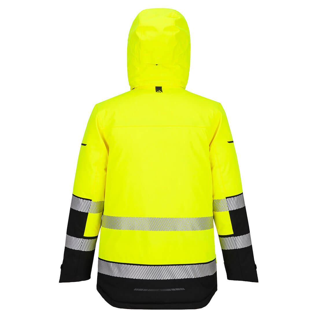 EV4 Hi-Vis Expedition Parka-takki - Kelta/musta