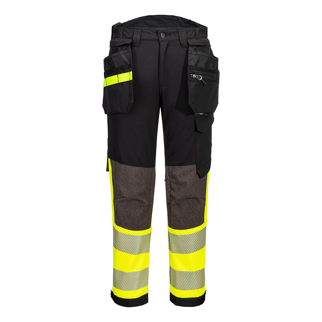 EV4 Hi-Vis 1-luokan joustavat housut irroitettavilla riipputaskuilla