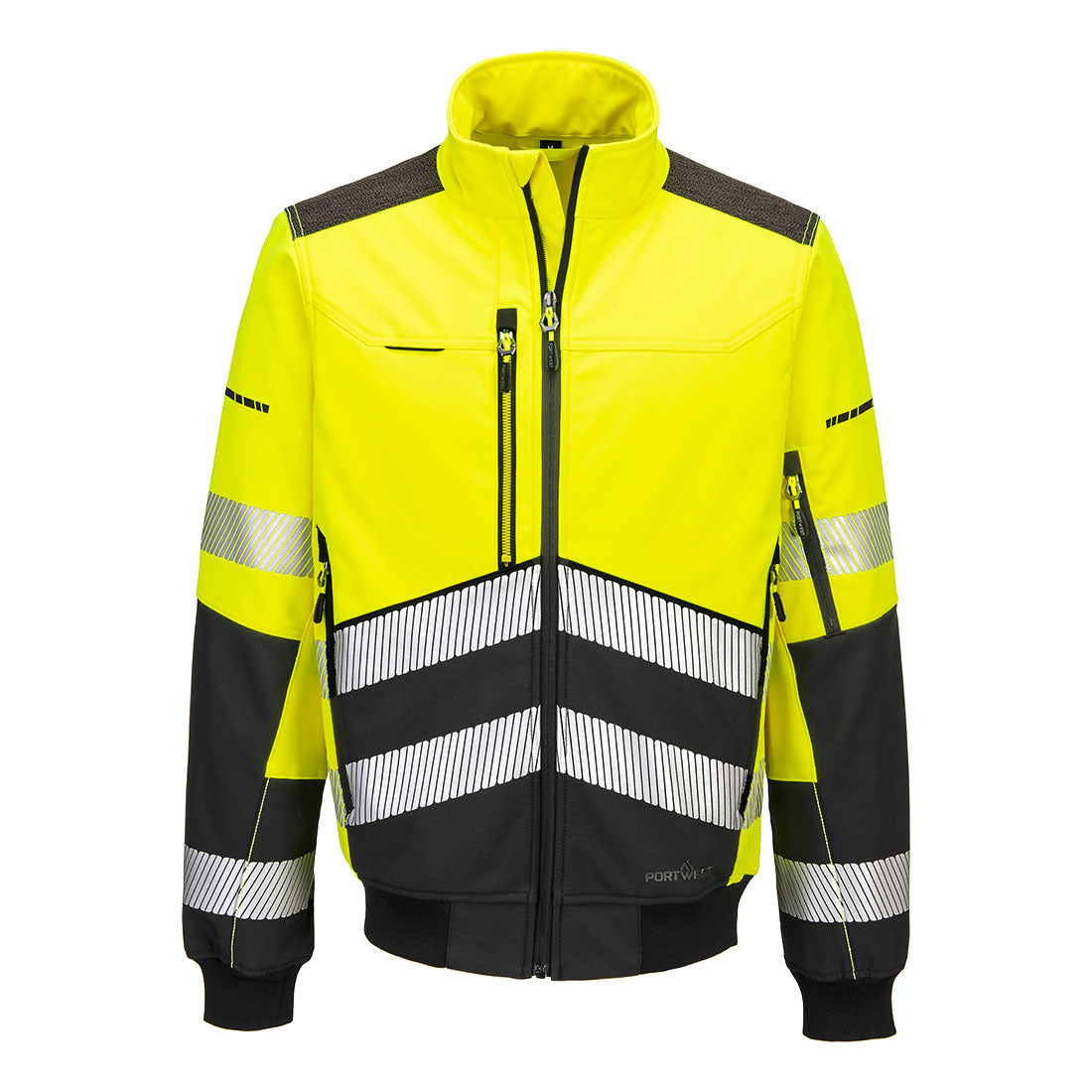 EV4 Hi-Vis Softshell Bomber-takki (3L)