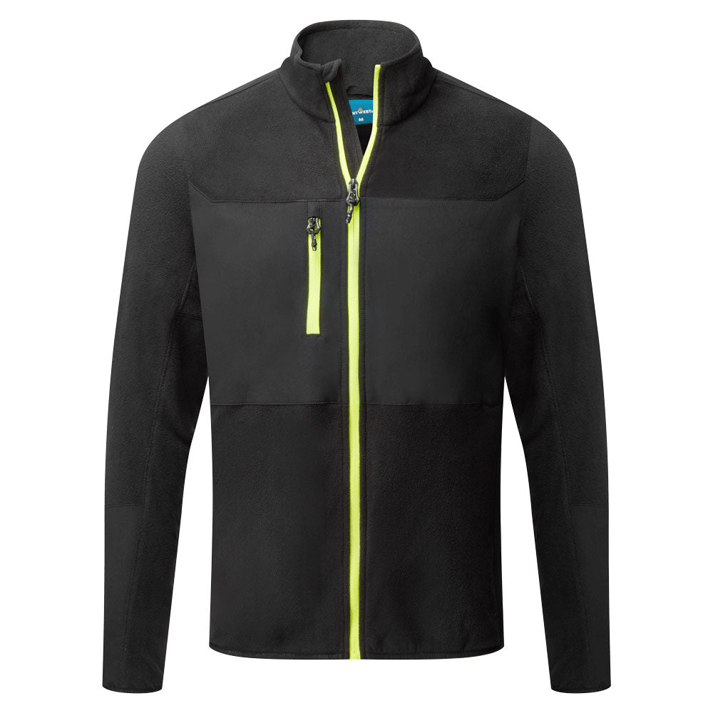 EV4 Stretch fleece-pusero - Musta