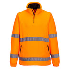 Hi-Vis 1/2 vetoketju Fleece - Oranssi