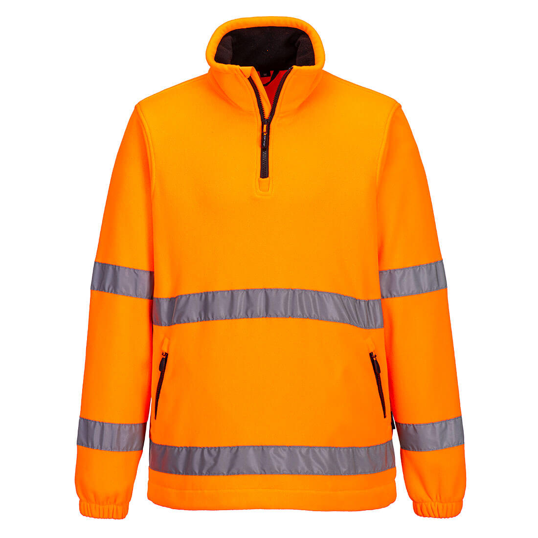 Hi-Vis 1/2 vetoketju Fleece - Oranssi