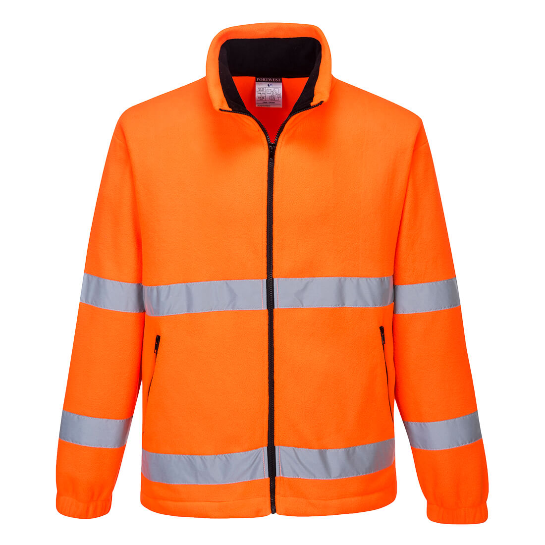 Hi-Vis tuulenpitävä fleece - Oranssi