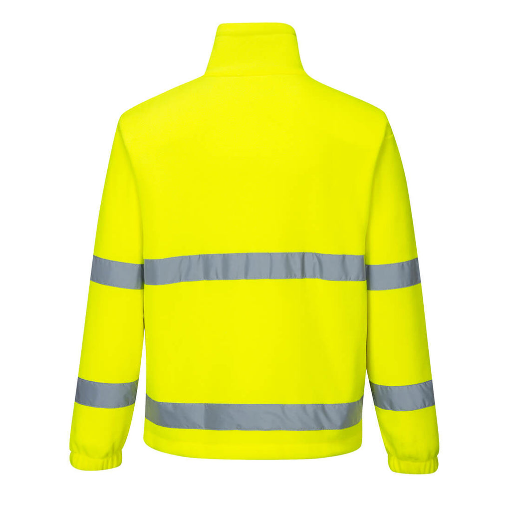 Hi-Vis tuulenpitävä fleece - Keltainen
