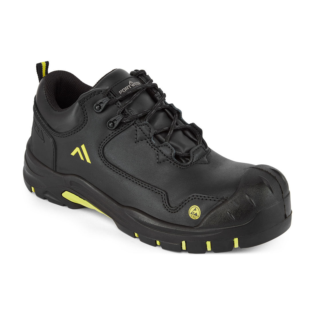 Apex Compositelite kenkä S3S ESD HRO SR SC FO - Musta/keltainen