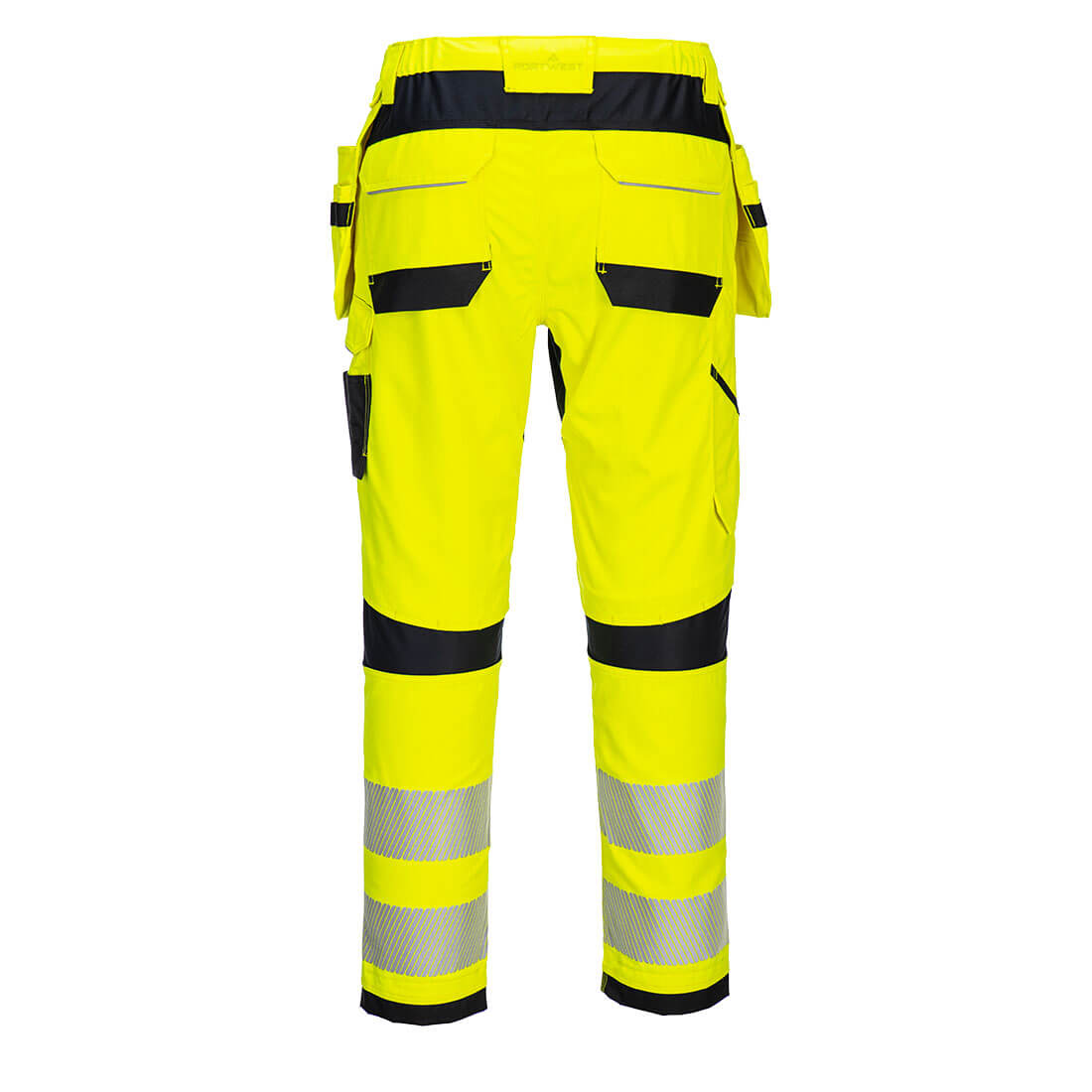 PW3 FR Modaflame Hi-Vis riipputaskuhousut - Kelta/musta