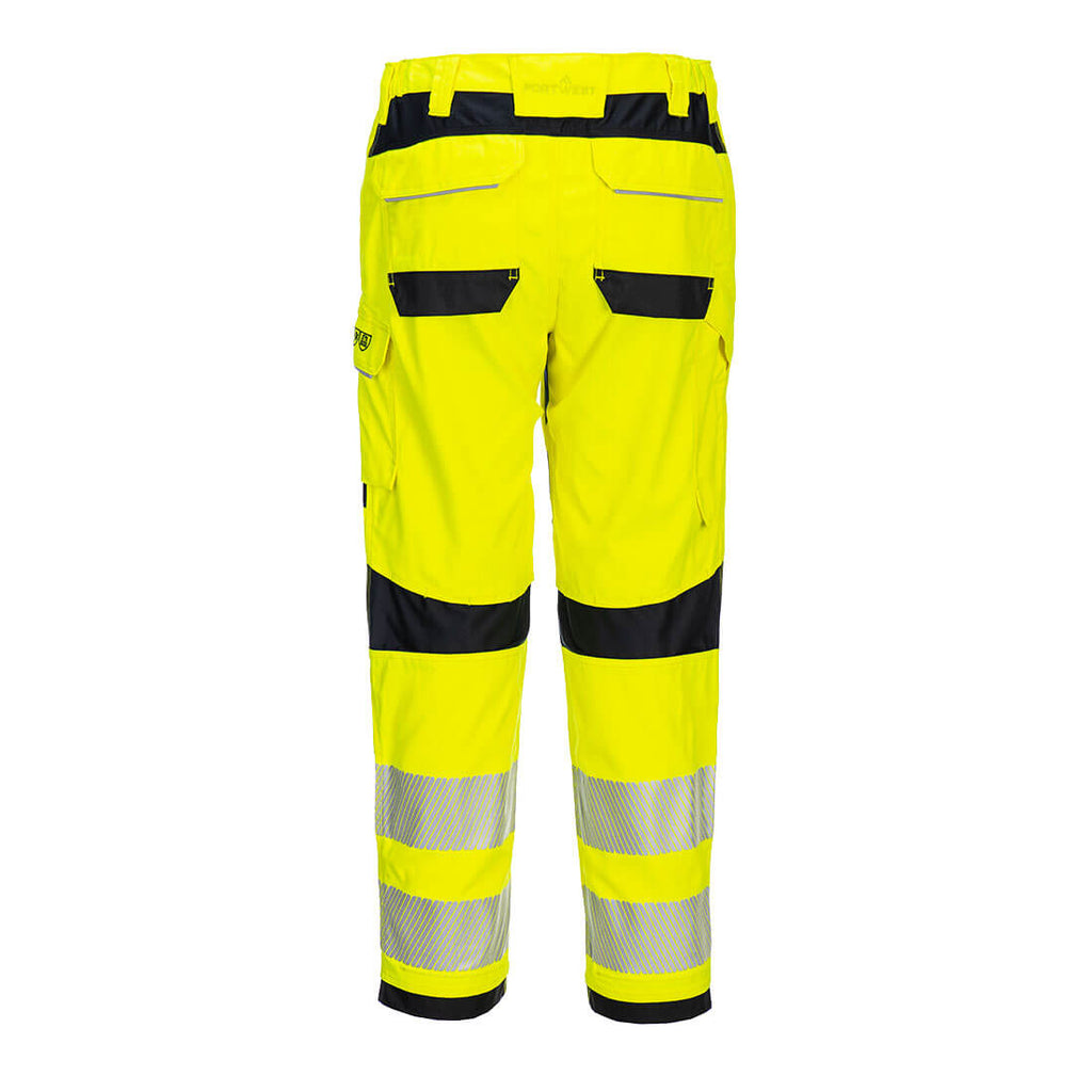 PW3 FR Modaflame Hi-Vis naisten työhousut - Kelta/musta