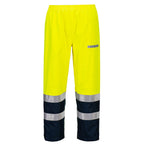 Bizflame Rain + Hi-Vis valokaarihousut - Kelta/navy