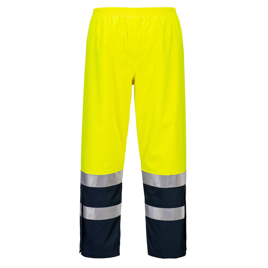 Bizflame Rain + Hi-Vis valokaarihousut - Kelta/navy