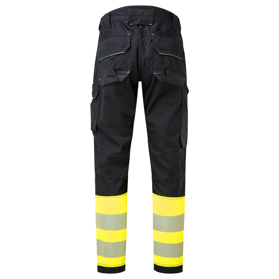 PW3 FR Modaflame Hi-Vis Riipputaskuhousut Luokka 1 - Kelta/musta