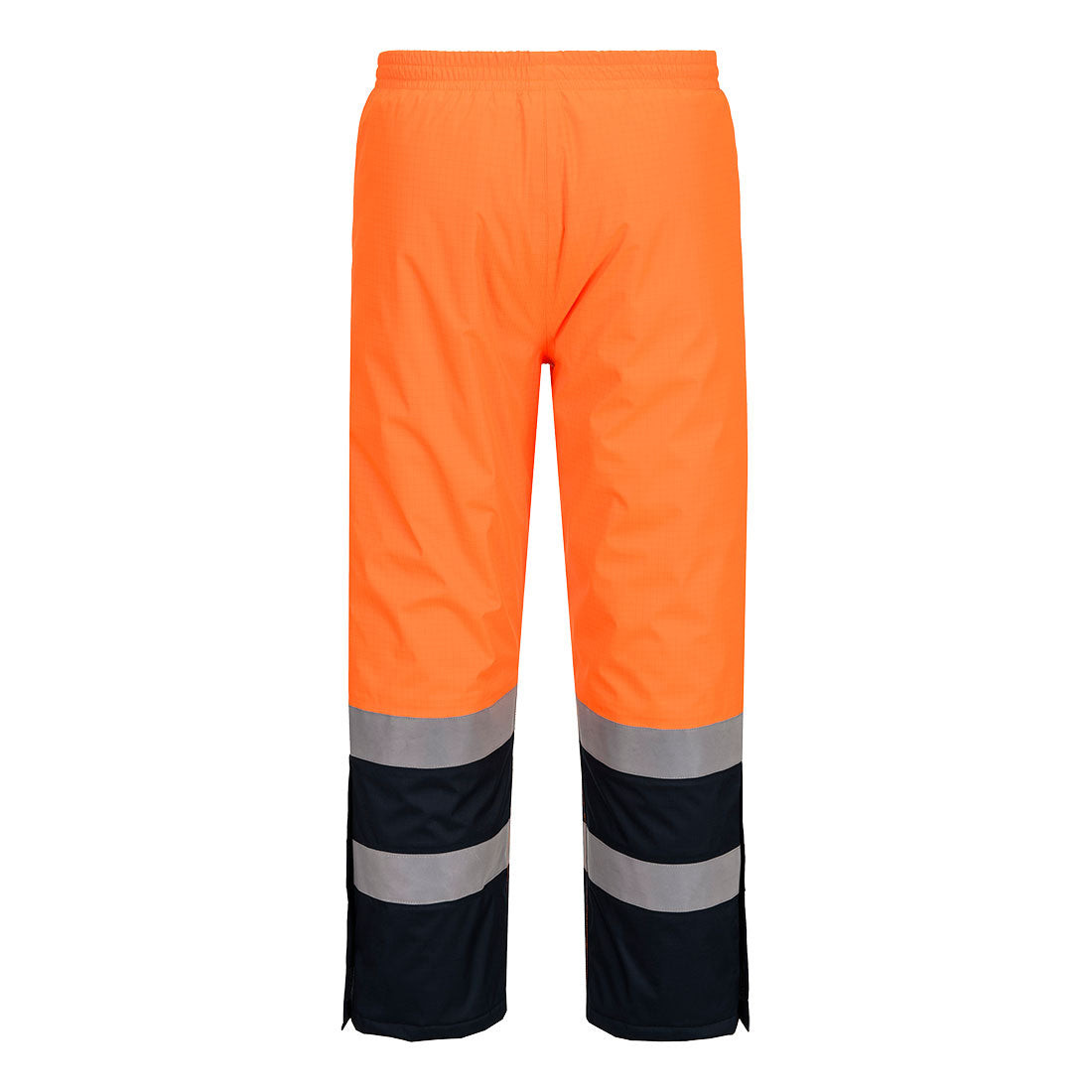 Bizflame Rain+ Hi-Vis Multi-Normi Kontrasti FR vuorelliset talvihousut - Oranssi/navy