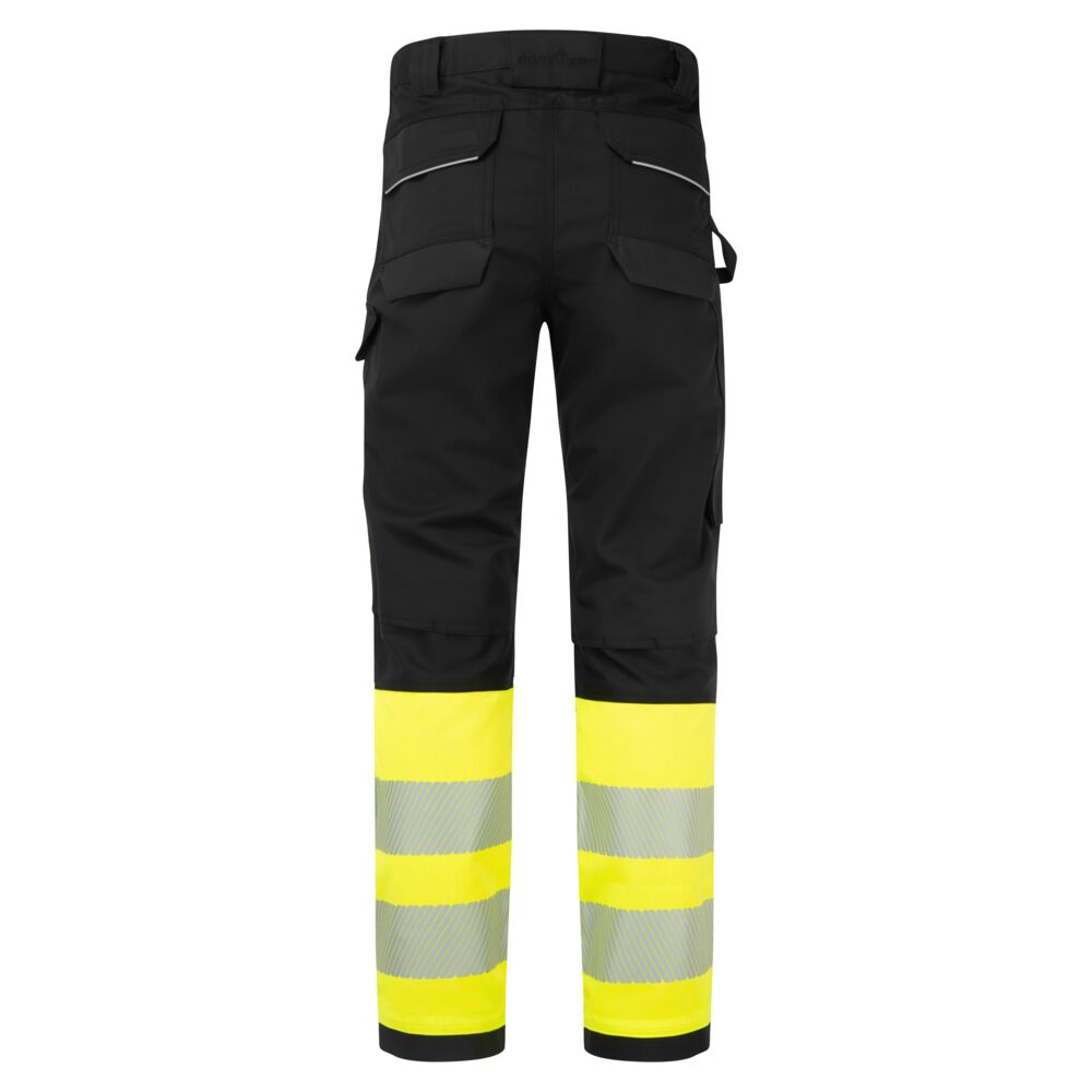 PW3 Modaflame Work Hi-Vis luokan 1 FR-housut - Kelta/musta